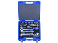 KT SET OF NAS.1/4+1/2 AND BITS 60 pcs. SHORT 6-SHORT SOCKETS 4-32mm WITH RATCHET AND ACCESSORIES von King Tony