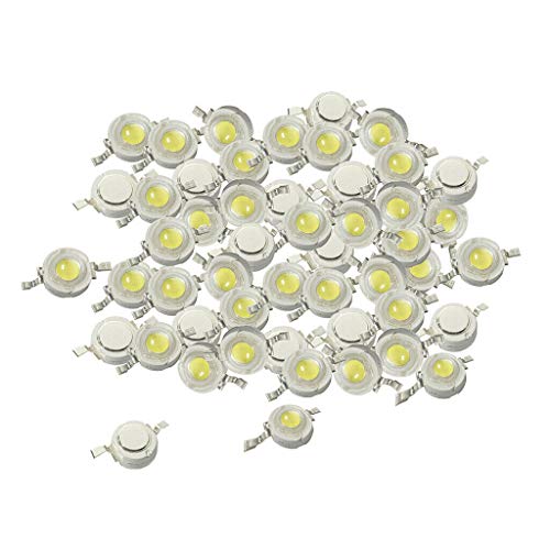 50 x superhelle LED 6 mm runde Dioden Elektronik-Komponenten, weiß von KingGo