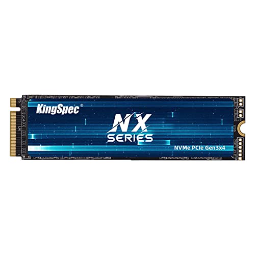 KingSpec 128GB M.2 PCIe SSD 2280, bis zu 3500MB/s, Interne M2 NVMe Gen 3 Festplatte mit 3D NAND Flash, Kompatibel mit Laptop & PC Desktop von KingSpec