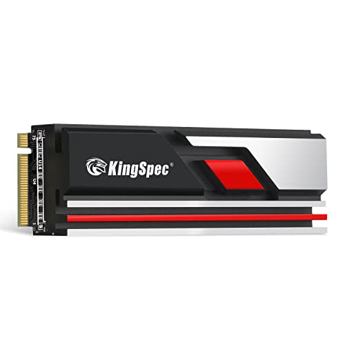KingSpec 512 GB M.2 NVMe SSD, PCIe 4.0 NVMe Gen4 SSD, R/W Geschwindigkeiten bis zu 7100/2700 MB/s, Gaming SSD, 3D NAND interne Festplatte, kompatibel mit Laptop & PC Desktop von KingSpec