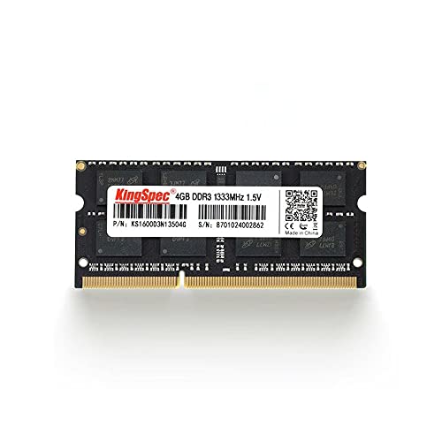 KingSpec Arbeitsspeicher 4 GB Bank-Slot DDR3 1333 MHz SODIMM 1,5 V Intel AMD Computer Laptop Notebook No Box Bulk KingSpec Arbeitsspeicher 4 GB Bank-Slot DDR3 1333 MHz SODIMM 1,5 V Intel AMD Computer Laptop Notebook No Box Bulk von KingSpec