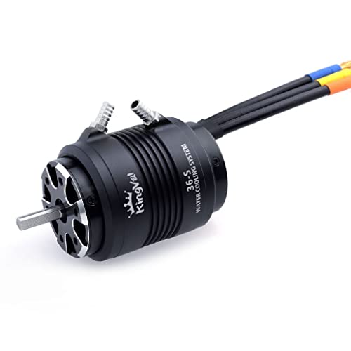 KingVal Ersatz-Motorwelle 3660 4300 KV bürstenlos, 5 mm mit Wasserkühlung, Jackeneinheit, kompatibel mit RC Boot von KingVal