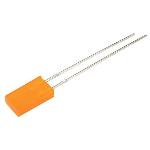 Kingbright LED bedrahtet Amber Rechteckig 5 mcd 110° 30mA 2V von Kingbright