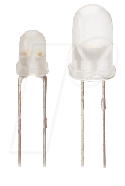 LED 5 RG - Duo-LED, 5 mm, bedrahtet, 2-Pin, rt/gn, 30 mcd, 60° von Kingbright