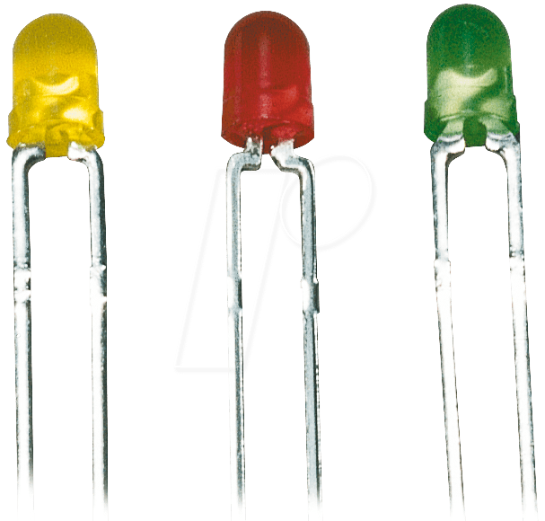 LED 5MM 5V RT - LED, 5 mm, bedrahtet, 5 V, rot, 30 mcd, 60° von Kingbright