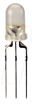 LED RGB-5 DIFFUS - RGB-LED, 5 mm, bedrahtet, 6-Pin, rt/bl/gn/bl, 30 mcd, 60° von Kingbright