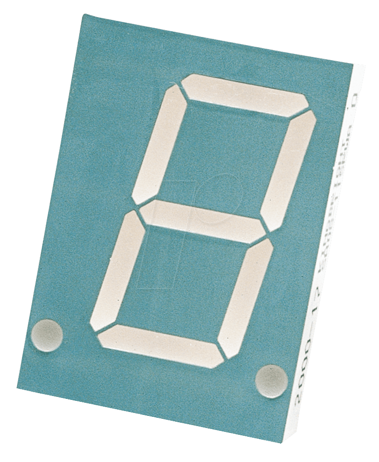 SA08-11SURKWA - Single-7-Segment-Anzeige, rot, 20,3 mm, 60 mcd, gem. Anode von Kingbright