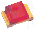 SMD-LED 0805 RT - LED, SMD 2012 (0805), rot, 12 mcd, 120° von Kingbright