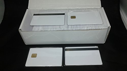 100 Stück/Charge 2-in-1 FM4442 Chip mit Hi-Co Magnetstreifen PVC Blanko-Karte bedruckbar von Kinggo
