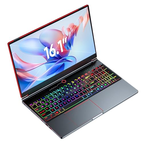 16.1" Gaming Laptop, Intel i7 10870H IPS 144Hz Ultrabook Windows 11 Notebook Computer with Nvidia GTX 1650 4G, Fingerprint Lock l Backlit Keyboard l USB3.0 l Type-C l HDMI, 8GB RAM, 512GB SSD von KingnovyPC