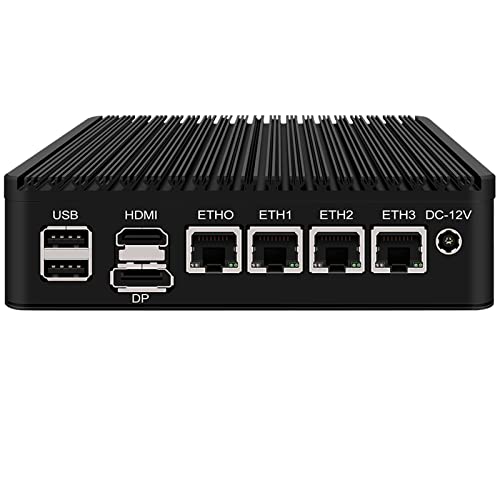 Firewall Micro Appliance TPM2.0, 4 Port i226 2.5G LAN Fanless Mini PC Celeron N5105, Barebone Gigabit Ethernet AES-NI VPN Router Openwrt von KingnovyPC