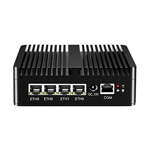 KingnovyPC 2.5GbE Firewall Micro Appliance N5105 4xIntel I226 NIC Firewall Router PC 4GB DDR4 128GB NVMe SSD AES-NI Soft Router von KingnovyPC