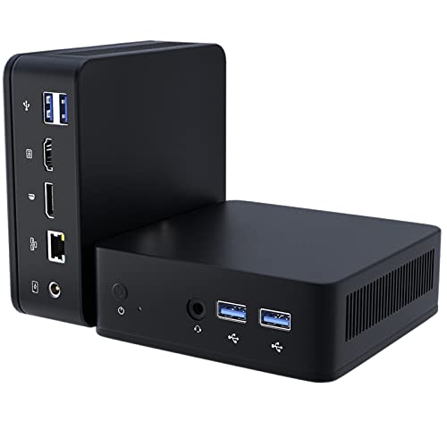 KingnovyPC 4K Mini PC, AMD Ryzen 7 2700U Windows 11, 32GB DDR4 512GB NVMe, Mini Desktop Computer, Type-C/HDMI/Output, 4*USB 3.0, AC WiFi 5 BT 4.2 von KingnovyPC