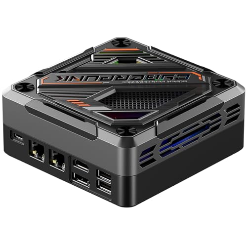 KingnovyPC 4K Mini PC AMD Ryzen 7 7735HS Windows 11(8C/16T, up to 4.7.5GHz), 64GB DDR5 2TB NVMe, Mini Desktop Computer, Type-C/HDMI/DP Output, 2*USB2.0, 2*USB 3.0, WiFi 6 BT 5.2 von KingnovyPC