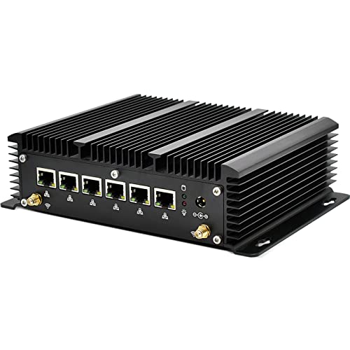 KingnovyPC 6 Port i225 2,5 GbE LAN Lüfterloser Mini PC Core i5 10210U 10310U Computer, AES-NI VPN Router Openwrt Barebone Firewall Micro Appliance von KingnovyPC
