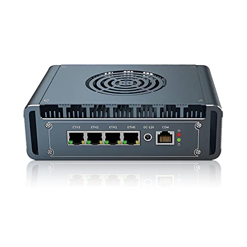 KingnovyPC Firewall Micro Appliance, Mini PC N5105 4xIntel I226 NIC Firewall Router PC, 16GB RAM 512GB NVMe SSD von KingnovyPC