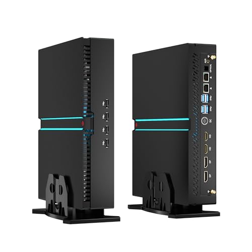 KingnovyPC Mini Gaming PC, Desktop Computer mit i7-12700F(12C/12T, bis zu 4.9GHz), 32GB RAM 1TB PCIe4.0 SSD, Grafikkarte RTX2060 12G, Dual LAN, Multiple Display, WiFi 6, Mini PC Windows 11 Pro 64bit von KingnovyPC