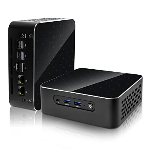 KingnovyPC Mini PC Windows 11 Pro, AMD Ryzen 7 6800H(bis zu 4.7GHz) 8C/16T, Mini Computer 16GB DDR5 RAM 500GB SSD, Mini Desktop Computer 8K@60Hz Triple Display/WiFi6/BT5.2 für Gaming/Home/Büro von KingnovyPC