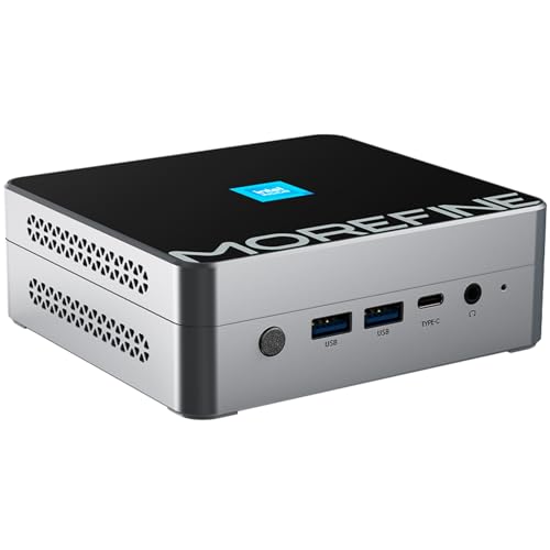 Tragbarer Desktop-Mini-PC der 12. Generation, Windows 11, Alder Lake Intel N100 3,4 GHz, 16 GB DDR5 1 TB PCIe, unterstützt 4K @ 60 Hz drei Displays HDMI2.0/DP/Type-C, WiFi6 BT5.2, 4 x USB, 2 x RJ45 von KingnovyPC