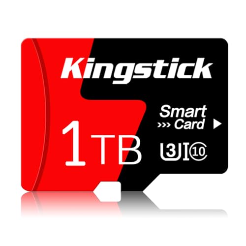 1TB Memory Card High Speed TF Card 1TB Mini SD with SD Card Adapter Class 10 for Smart-Phones/Camera/Tablet von Kingstick