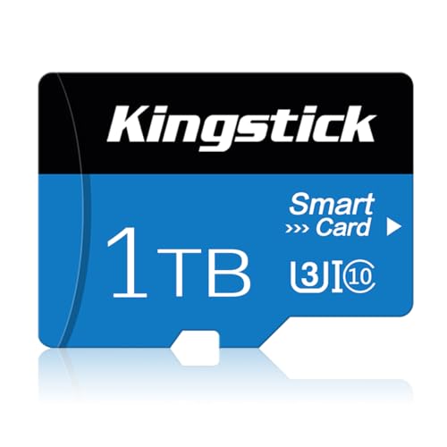 1TB Mini SD Card 1TB Memory Card 1TB TF Card High Speed Class 10 with SD Card Adapter for Cellphone,Surveillance,Camera,Tachograph,Tablet von Kingstick