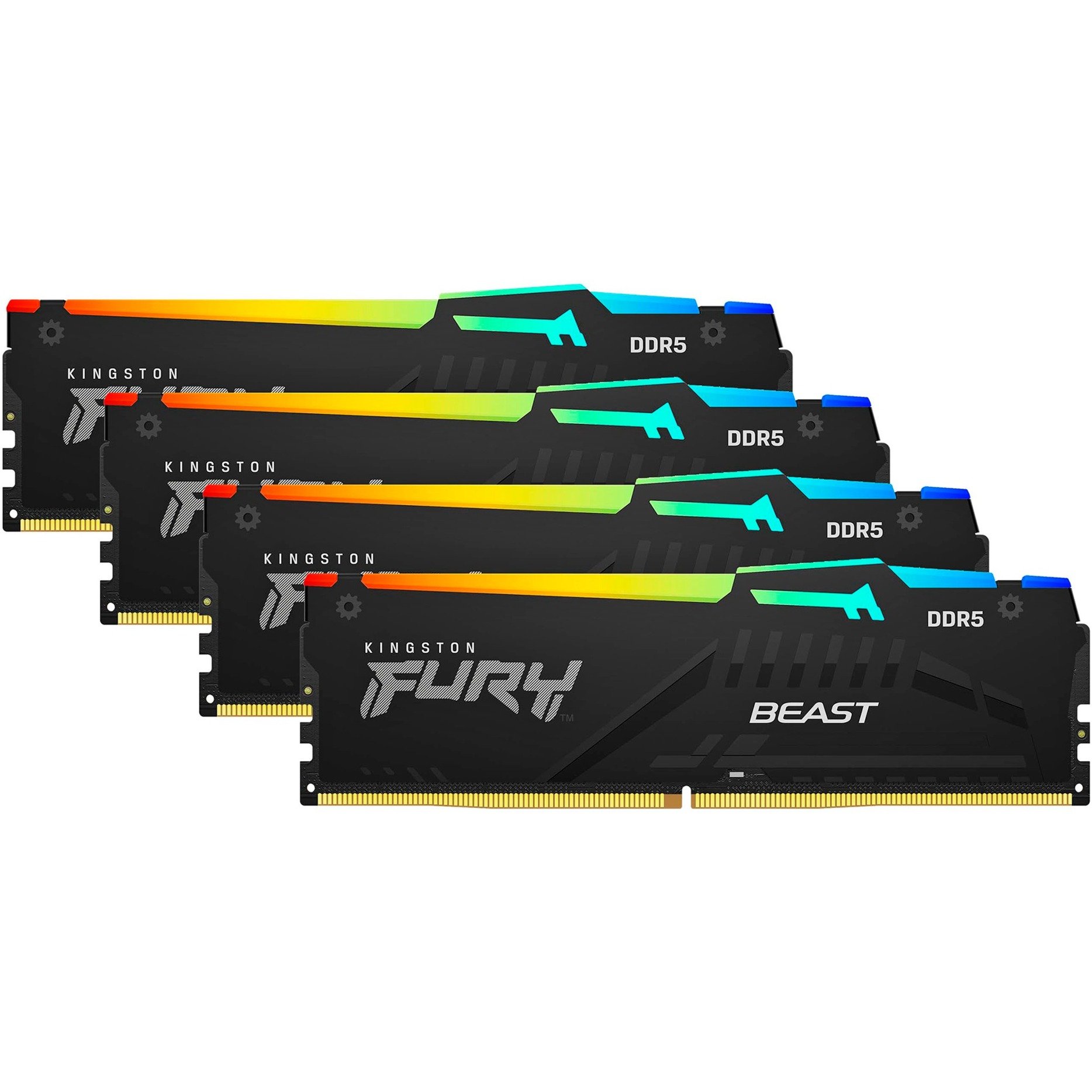 DIMM 128 GB DDR5-5600 (4x 32 GB) Quad-Kit, Arbeitsspeicher von Kingston FURY