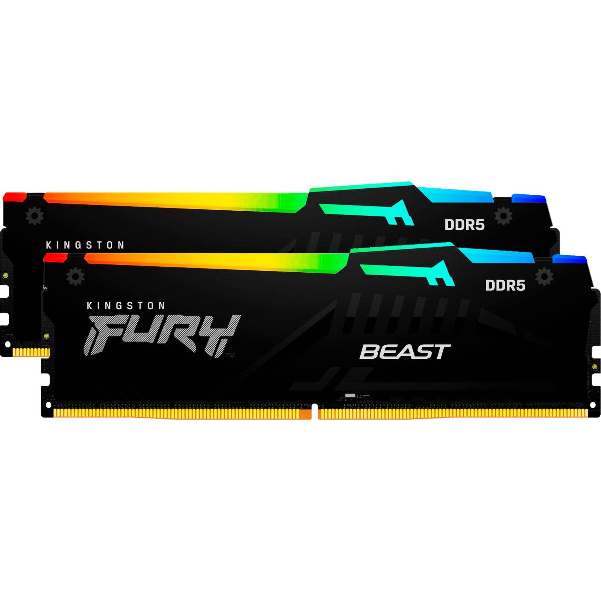 DIMM 32 GB DDR5-6400 (2x 16 GB) Dual-Kit, Arbeitsspeicher von Kingston FURY