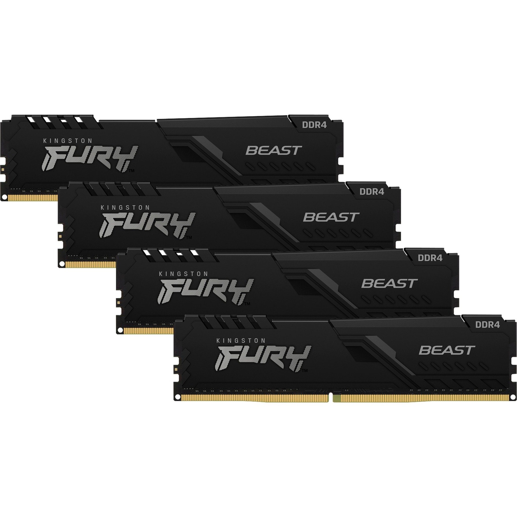 DIMM 64 GB DDR4-2666 (4x 16 GB) Quad-Kit, Arbeitsspeicher von Kingston FURY