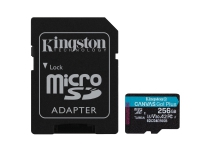 Kingston Technology 256GB microSDXC Canvas Go Plus Gen4 200MB/s A2 U3 V30 Card + Adapter, 256 GB, MicroSD, Class 10, UHS-I, 200 MB/s, 160 MB/s Kingston Technology 256GB microSDXC Canvas Go Plus Gen4 200MB/s A2 U3 V30 Card + Adapter, 256 GB, MicroSD, Class 10, UHS-I, 200 MB/s, 160 MB/s von Kingston Technology