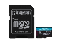 Kingston Technology 512GB microSDXC Canvas Go Plus Gen4 200MB/s A2 U3 V30 Card + Adapter, 512 GB, MicroSD, Class 10, UHS-I, 200 MB/s, 160 MB/s Kingston Technology 512GB microSDXC Canvas Go Plus Gen4 200MB/s A2 U3 V30 Card + Adapter, 512 GB, MicroSD, Class 10, UHS-I, 200 MB/s, 160 MB/s von Kingston Technology