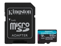 Kingston Technology Canvas Go! Plus, 512 GB, MicroSD, Klasse 10, UHS-I, 170 MB/s, 90 MB/s von Kingston Technology