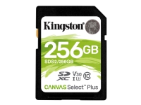 Kingston Technology Canvas Select Plus, 256 GB, SDXC, Klasse 10, UHS-I, 100 MB/s, 85 MB/s von Kingston Technology