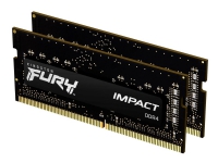 Kingston Technology FURY Impact, 16 GB, 2 x 8 GB, DDR4, 3200 MHz, 260-pin SO-DIMM Kingston Technology FURY Impact, 16 GB, 2 x 8 GB, DDR4, 3200 MHz, 260-pin SO-DIMM von Kingston Technology