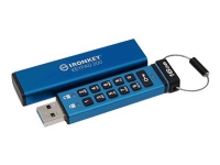 Kingston Technology IronKey Keypad 200, 16 GB, USB Typ-A, 3.2 Gen 1 (3.1 Gen 1), 145 MB/s, Kappe, Blau von Kingston Technology