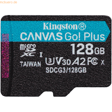 Kingston Technology Kingston 128GB microSDXC Canvas Go Plus 170R A2 U3 von Kingston Technology