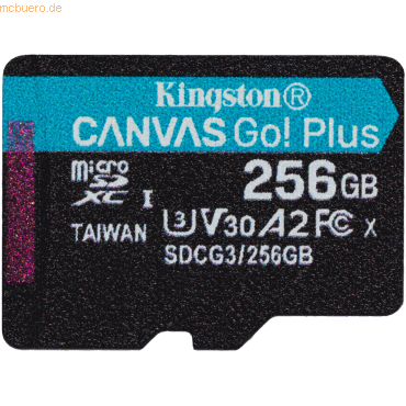 Kingston Technology Kingston 256GB microSDXC Canvas Go Plus 170R A2 U3 von Kingston Technology