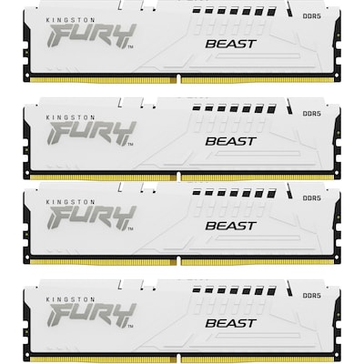 128GB (4x32GB) KINGSTON FURY Beast White XMP DDR5-5200 CL40 RAM Speicher Kit von Kingston