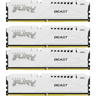 128GB (4x32GB) KINGSTON FURY Beast White XMP DDR5-5600 CL40 RAM Speicher Kit von Kingston