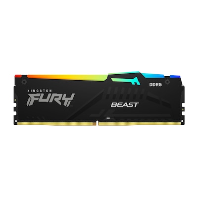 16GB (1x16GB) KINGSTON FURY Beast RGB DDR5-5200 CL40 RAM Gaming Arbeitsspeicher von Kingston