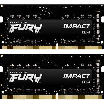 32GB (2x16GB) KINGSTON FURY Impact DDR4-2666 CL16 RAM Gaming Notebookspeicher K. von Kingston