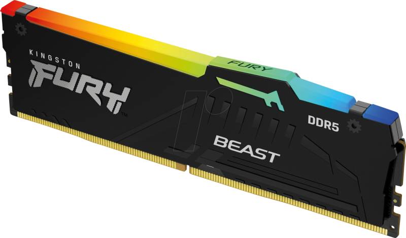 50KI1656-1036BRE - 16 GB DDR5 5600 CL36 Kingston FURY Beast RGB EXPO von Kingston