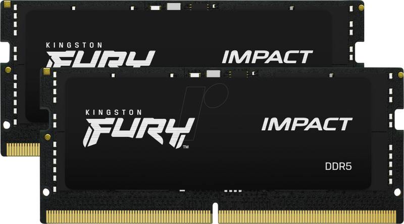51KI6448-2038FI - 64 GB (2x 32 GB) SO DDR5 4800 CL38 Kingston FURY Impact Kit von Kingston