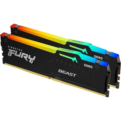 64GB (2x32GB) KINGSTON DIMM FURY Beast RGB DDR5-6000 CL36 RAM Arbeitsspeicher von Kingston