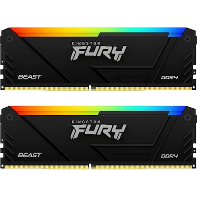 64GB (2x32GB) KINGSTON FURY Beast RGB DDR4-3600 CL18 RAM Gaming Arbeitsspeicher von Kingston