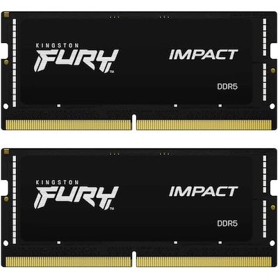 64GB (2x32GB) KINGSTON FURY Impact DDR5-5600 CL40 RAM Gaming Notebooksp. Kit von Kingston