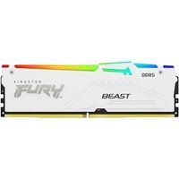 64GB (2x32GB) Kingston Fury Beast White RGB XMP DDR5-6400 CL32 RAM Arbeitsspeicher von Kingston