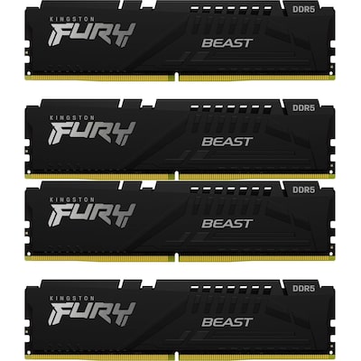 64GB (4x16GB) KINGSTON FURY Beast Black XMP DDR5-5200 CL40 RAM Speicher Kit von Kingston