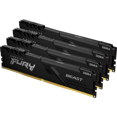 64GB (4x16GB) KINGSTON FURY Beast DDR4-3200 CL16 RAM Gaming Arbeitsspeicher Kit von Kingston