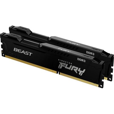 8GB (2x4GB) KINGSTON FURY Beast schwarz DDR3-1866 CL10 RAM Gaming Arbeitssp. Kit von Kingston