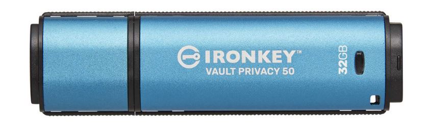 KINGSTON 32GB IronKey Vault Privacy 50 USB AES-256 Encrypted FIPS 197 (IKVP50/32GB) von Kingston